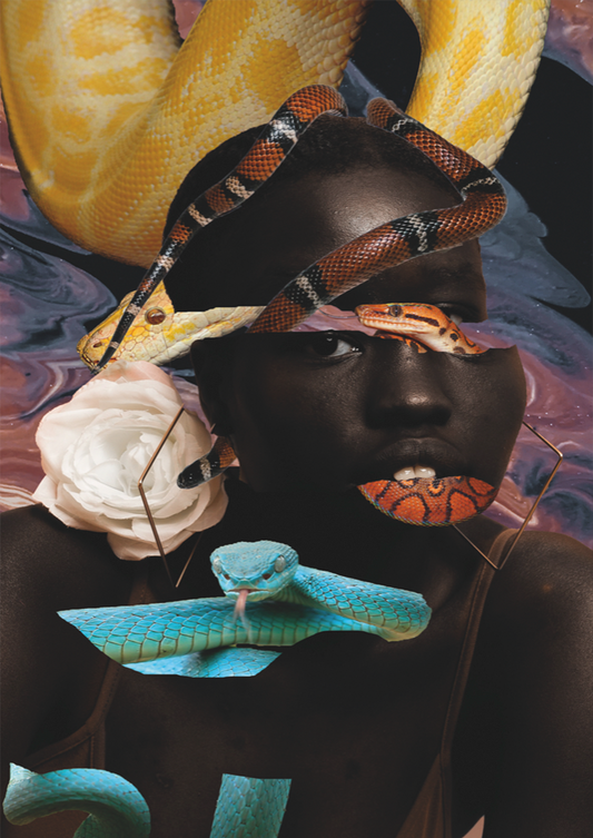 Snake Glitch por Bruna Carolina - LARTESTUDIO