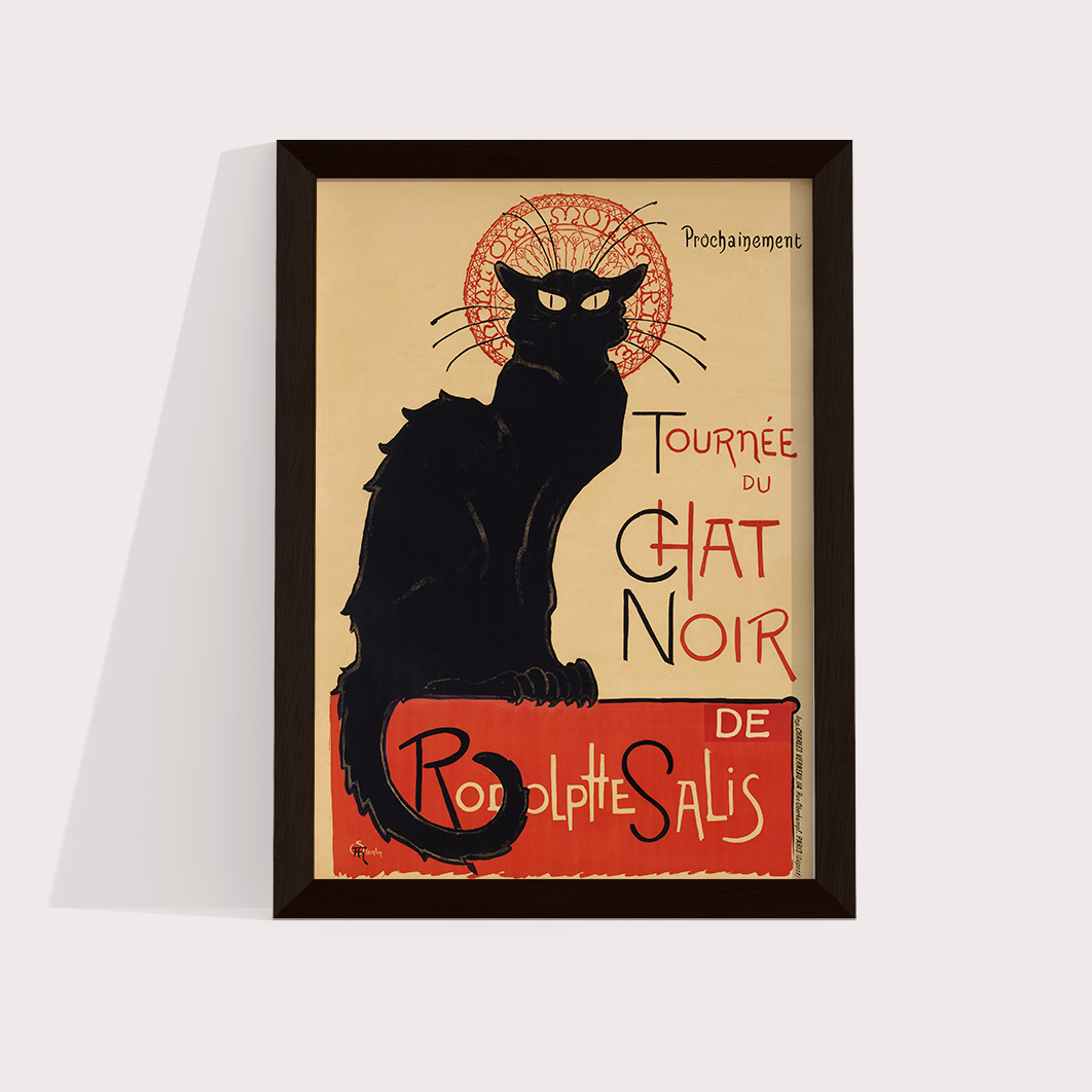 Poster Vintage Chat noir