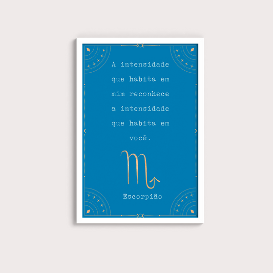 Frase Escorpião por Joana Petribú - LARTESTUDIO