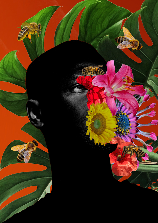 Homem Florido por Bruna Carolina - LARTESTUDIO