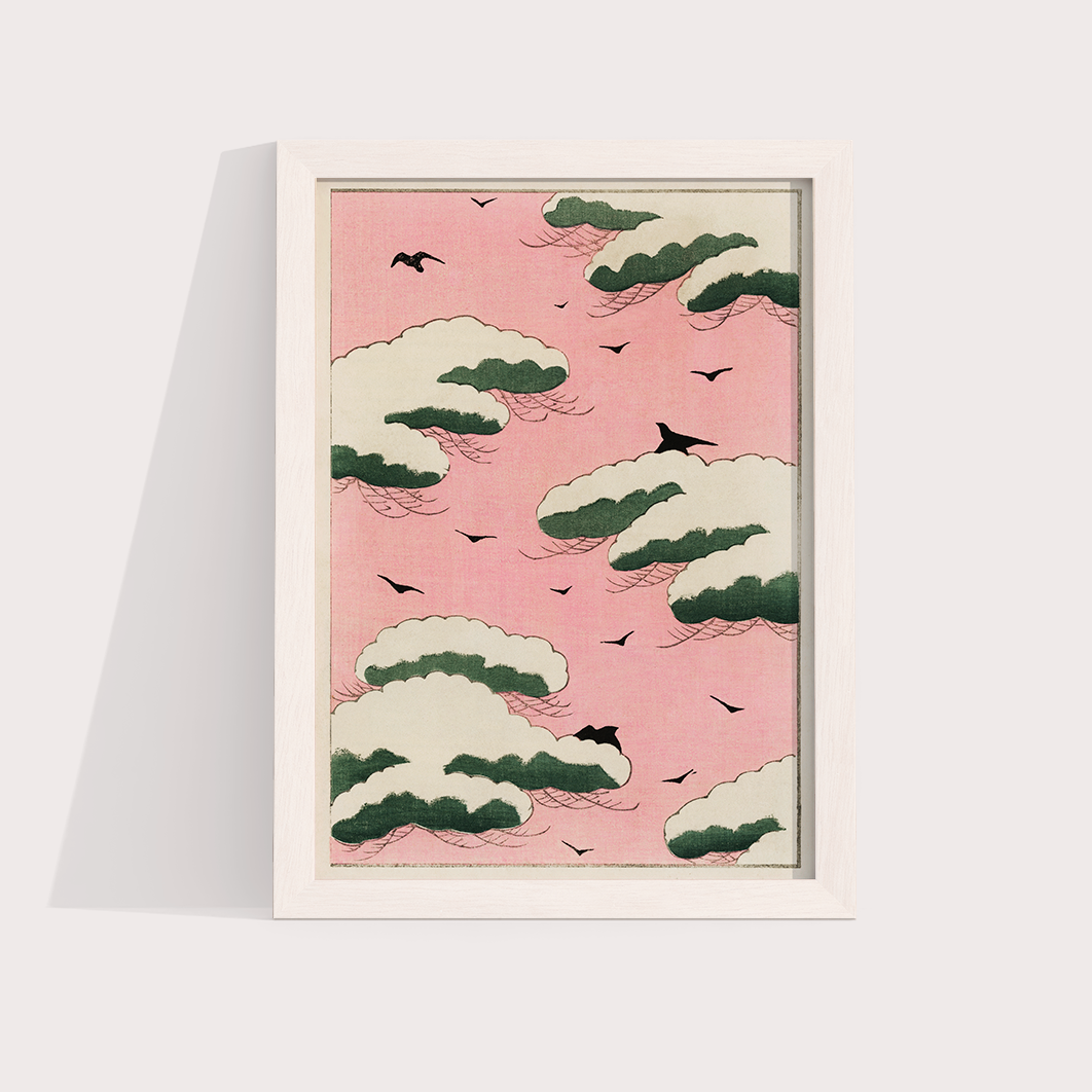 Pink Sky - arte japonesa vintage