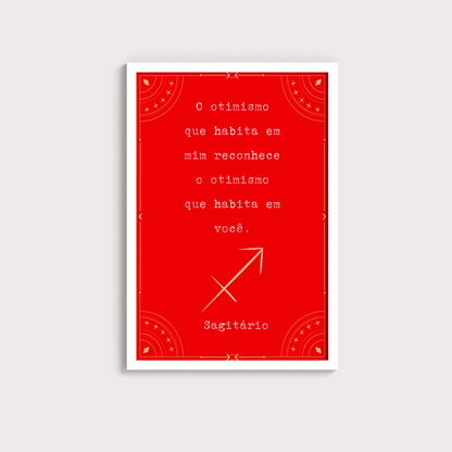 Frase Sagitário por Joana Petribú - LARTESTUDIO