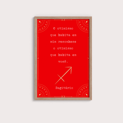 Frase Sagitário por Joana Petribú - LARTESTUDIO